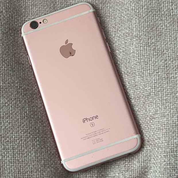 아이폰6s 64기가 로즈골드(배터리 효율 100%)