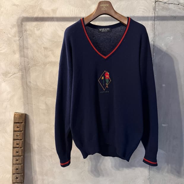 JAEGER 스코티쉬 램스울 니트 100~105