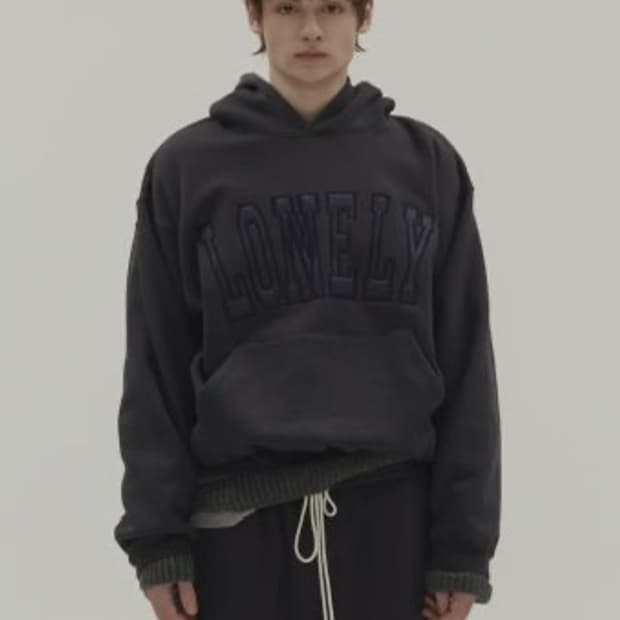 [M] 노앙 LONELY 후드 차콜