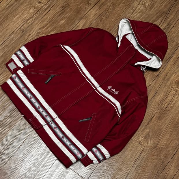 피닉스 버건디 코듀라 스키웨어 자켓