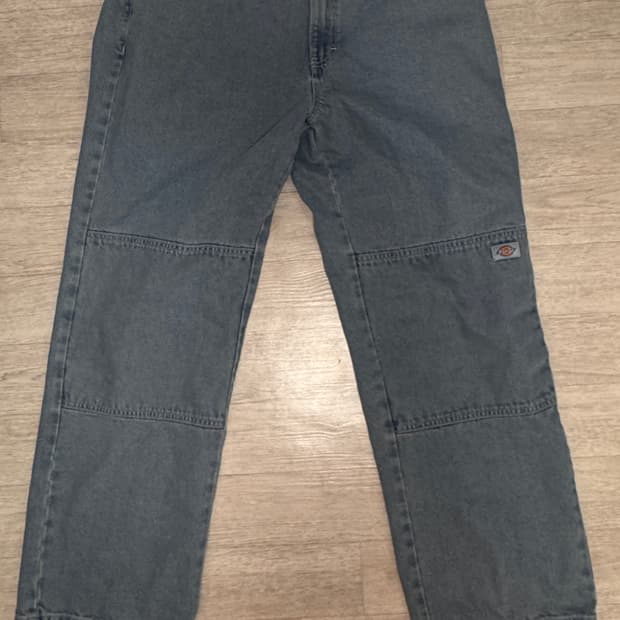 디키즈 루즈핏 더블니 데님 34x32