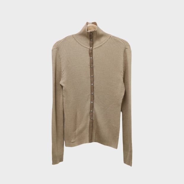 MAGGY 울 혼방 버클 터틀넥 니트 63217