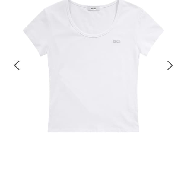 [새상품]애즈온 플레인 슬림티 화이트 PLAIN SLIM TEE