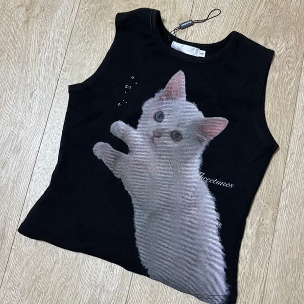 Threetimes meow tank top