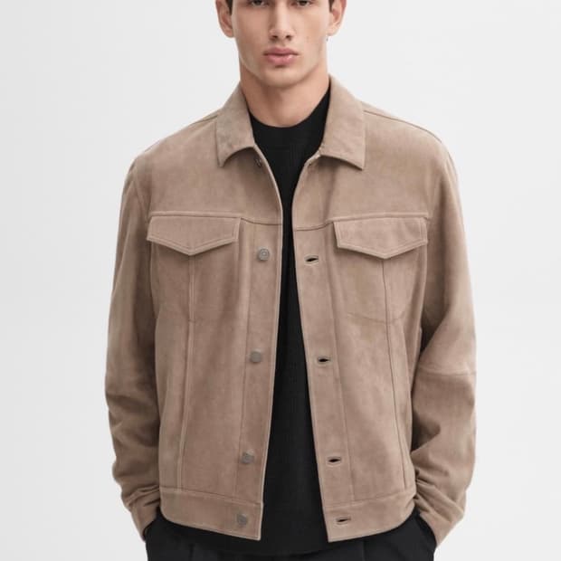 마시모두띠 스웨이드 자켓 L