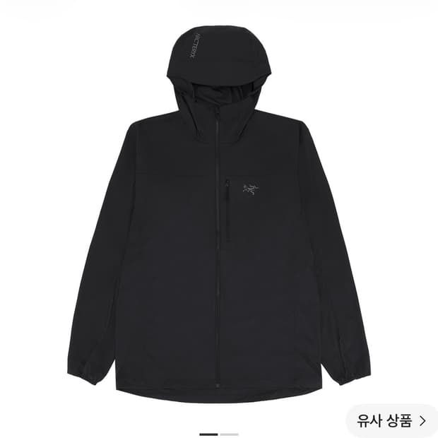 아크테릭스 스쿼미시 후디 블랙 m