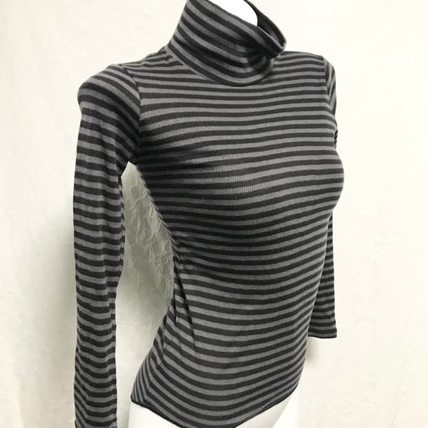 빈티지 니혼진 모리걸 스트라이프 롱슬리브 탑