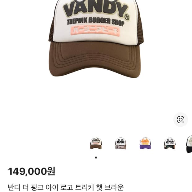 Vandy the pink 반디 더 핑크 아이 로고 트러커 햇