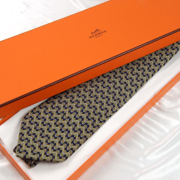 에르메스 8.4cm S등급 남자 명품 넥타이