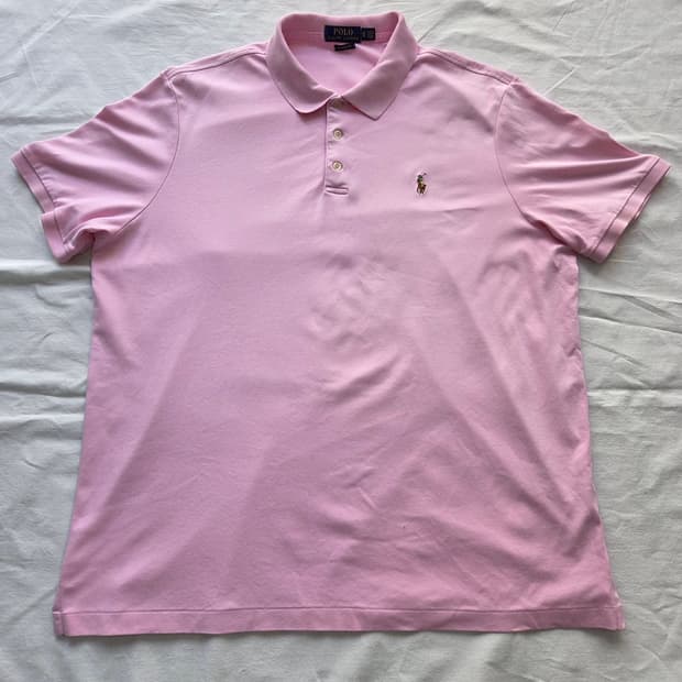 Polo Ralph Lauren 컬러 포니 피케 폴로 (핑크)