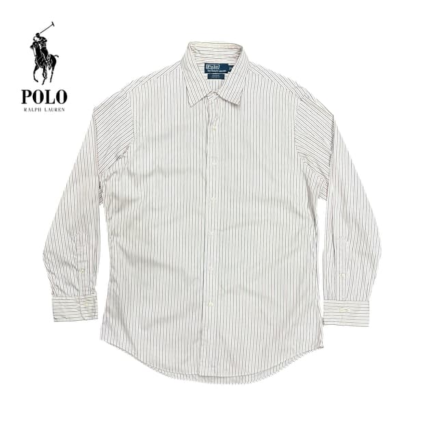 (L) 폴로 랄프로렌 앤드류 커스텀 핏 스트라이프 셔츠