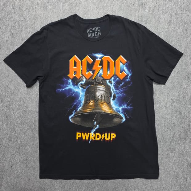 ACDC PWR UP EU 2024 유럽투어 밴드티 락밴드티 반팔티 L