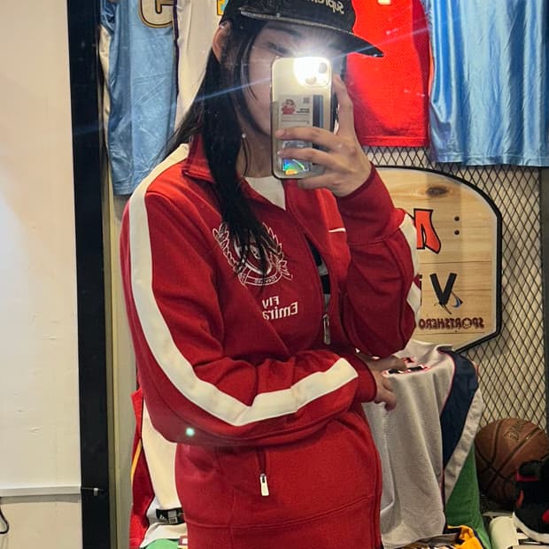 Nike red arsenal jersey