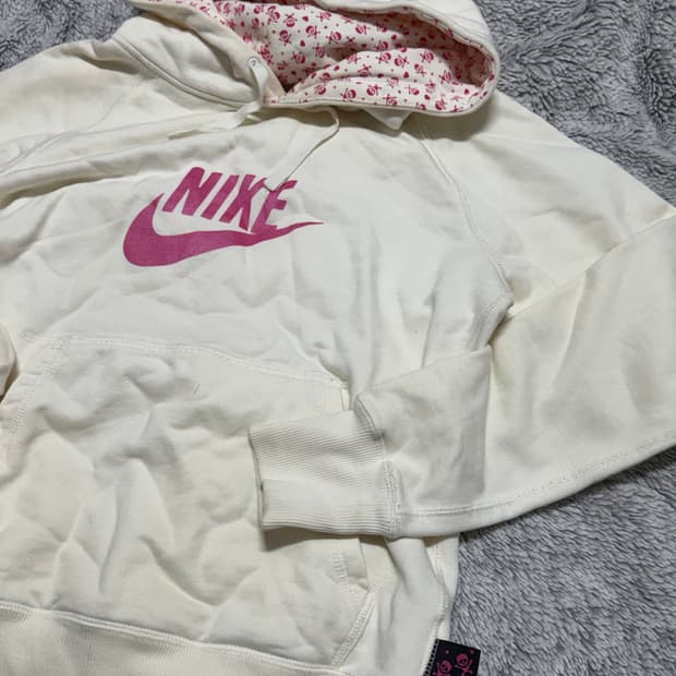 나이키 핑크 해골 후드티
