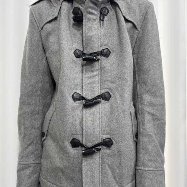 nicole club gray hood duffle twoway coat