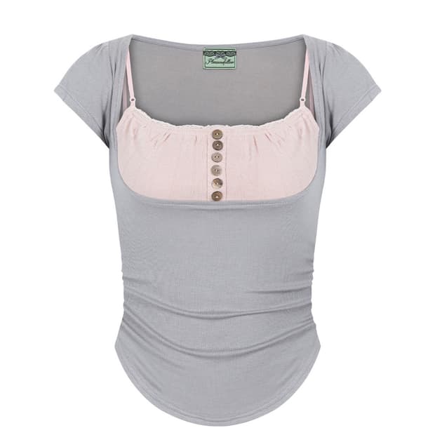 Katie Button Baby Top (Grey)