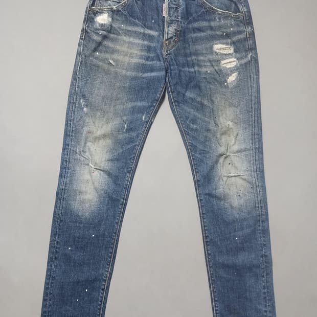 [31] 디스퀘어드2 블루패치 쿨가이진 청바지