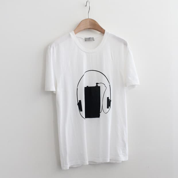 2005ss DIOR HOMME 에디기 헤드폰 티셔츠