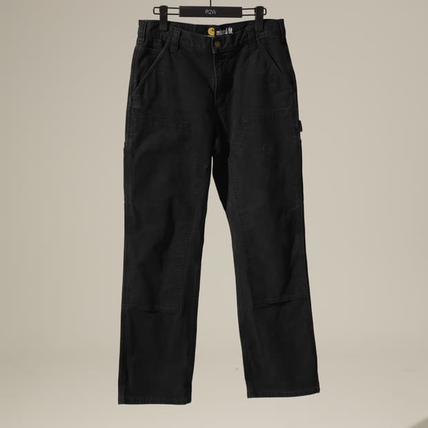 (32x32) 칼하트 릴랙스핏 더블니 블랙 