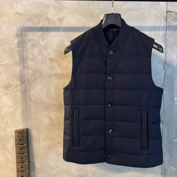 수트서플라이 구스다운 트위드 베스트 100