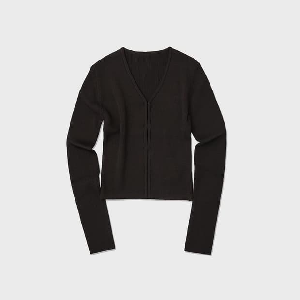 로우클래식 후크 슬림 가디건