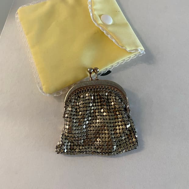 일본 빈티지 메탈 동전 악세사리 지갑 + 파우치