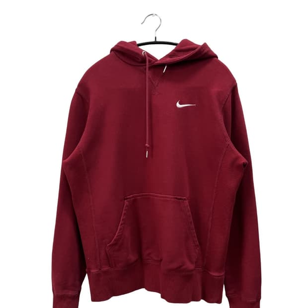 (L) 나이키 프렌치 테리 후드 티 딥레드