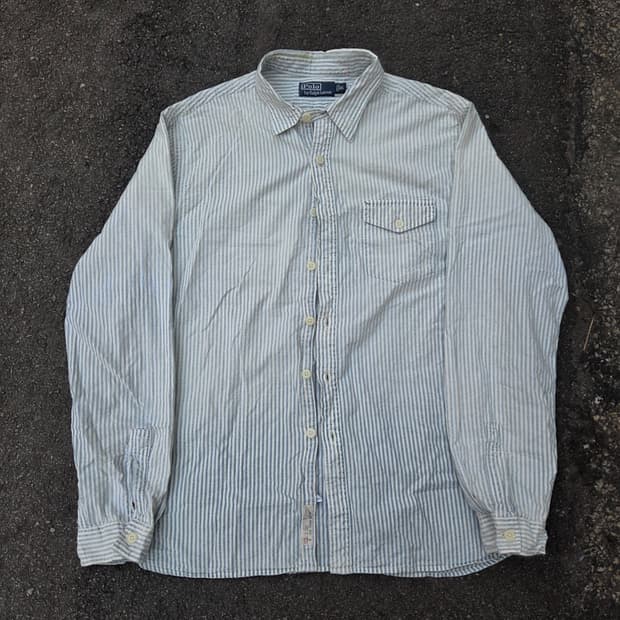 POLO  스트라이프 시어서커 셔츠