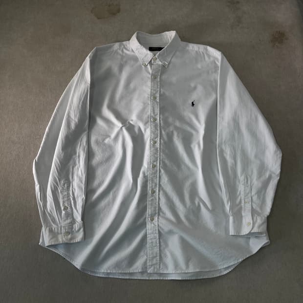 115 폴로랄프로렌 신형라벨 화이트 셔츠