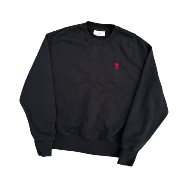 AMI 21FW 하트로고 여성 맨투맨