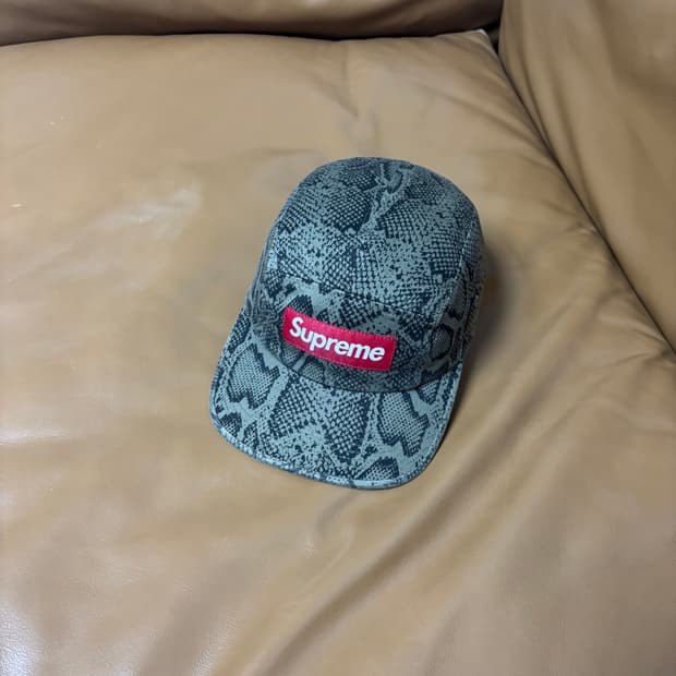 Supreme 슈프림 24ss 스네이크 캠프캡 모자 Snake Skin