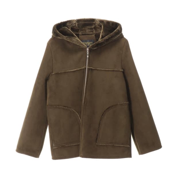 금강모피 후드 자켓