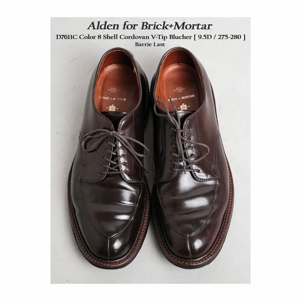 알든 별주 버건디 컬러8 코도반 스플릿토 Y팁 9.5D사이즈