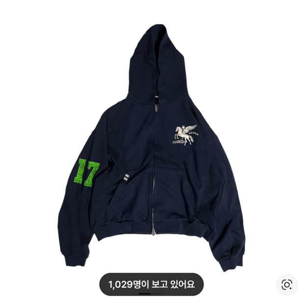 파코서플라이 폴링 엔젤 집업 후디 후드집업 네이비