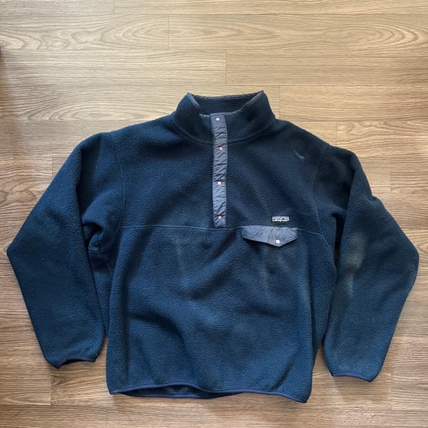 USA Made 파타고니아 90s 신칠라 퍼플 후리스 플리스 리듬 딥파일