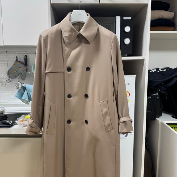 쿠어 울 트렌치 코트 (베이지)