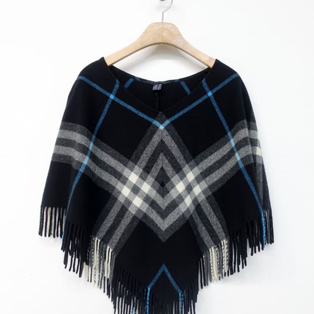 버버리 울 케이프