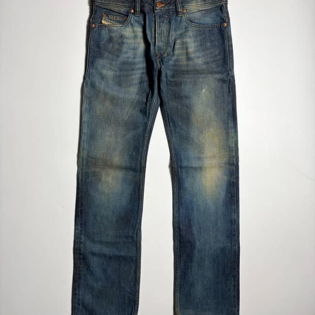 디젤 DIESEL 00's 빈티지 워싱 버튼플라이 데님 팬츠 R2437