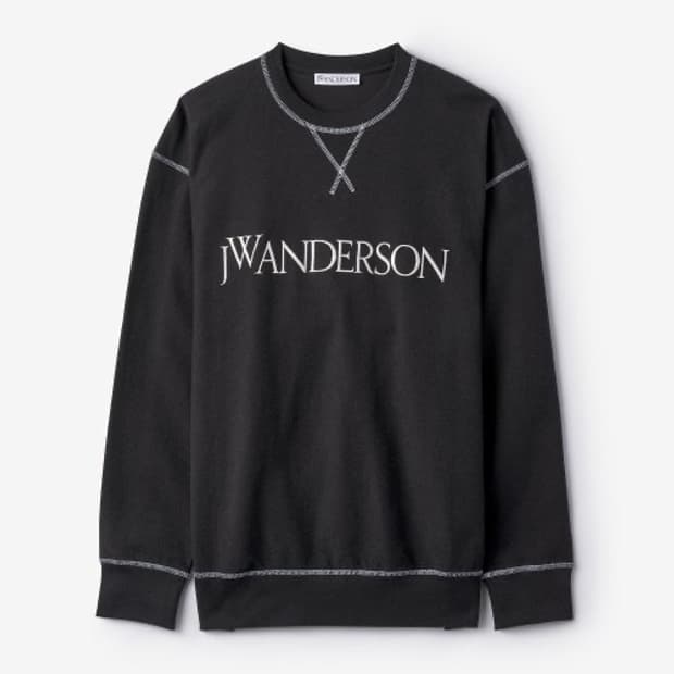 JW앤더슨 인사이드 아웃 콘트라스트 맨투맨 L