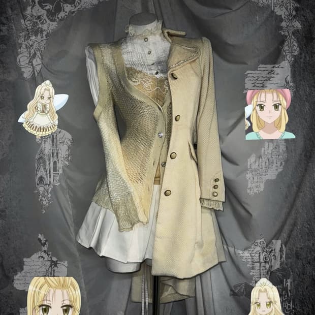 바디라인 꿈빛파티시엘 허니깔 액시즈팜 베이지페어리 코디세트 