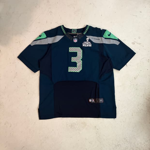 나이키 NFL 시애틀 시호크스 러셀 윌슨 빈티지 유니폼 져지 48