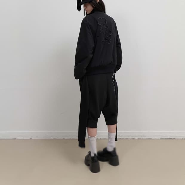 오호스 리버시블 플리스 자켓 블랙