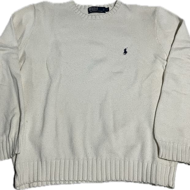 폴로 랄프로렌 니트 아이보리 L