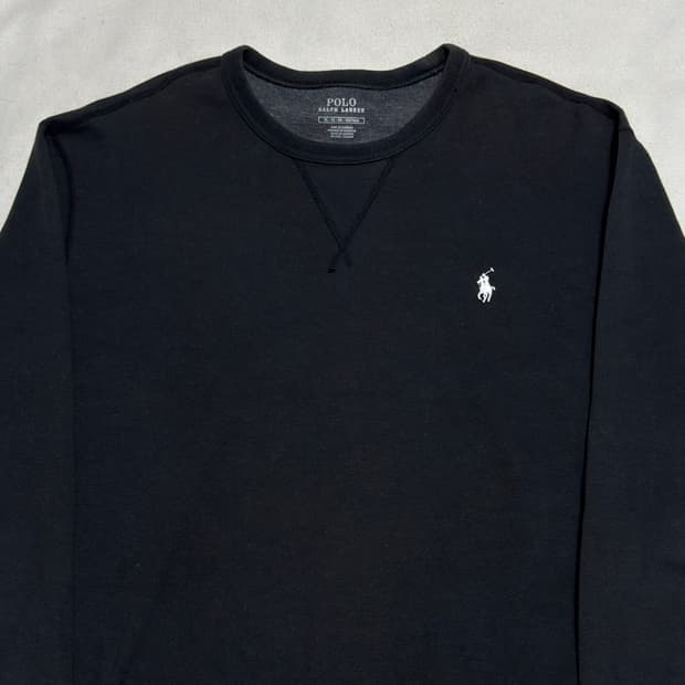 XL 폴로랄프로렌 화이트 포니 블랙 맨투맨