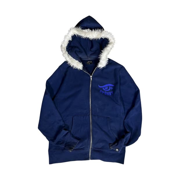 [STUSSY] 스투시 재팬 퍼 후드집업