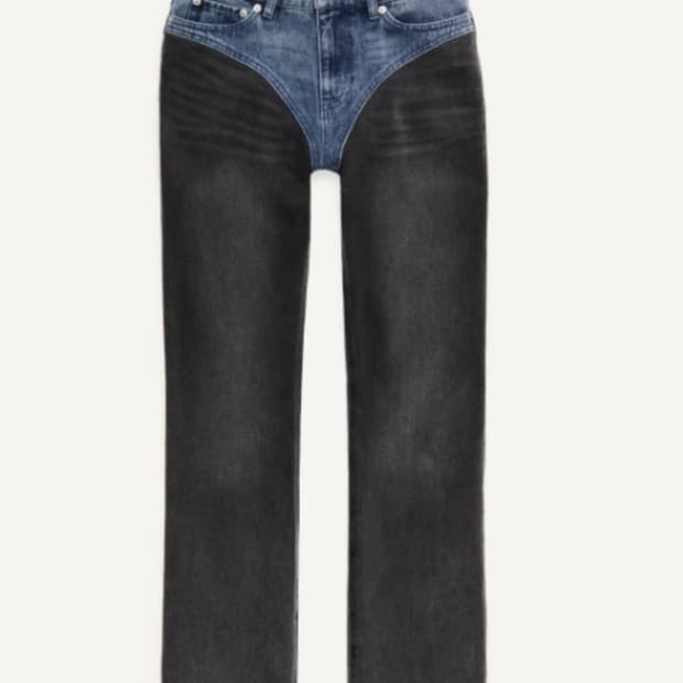 [36,38]H&m 글렌마틴스 투톤 스트레이트 레그진