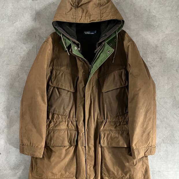 Polo 폴로 랄프로렌 3way 필드 왁스 헌팅 자켓