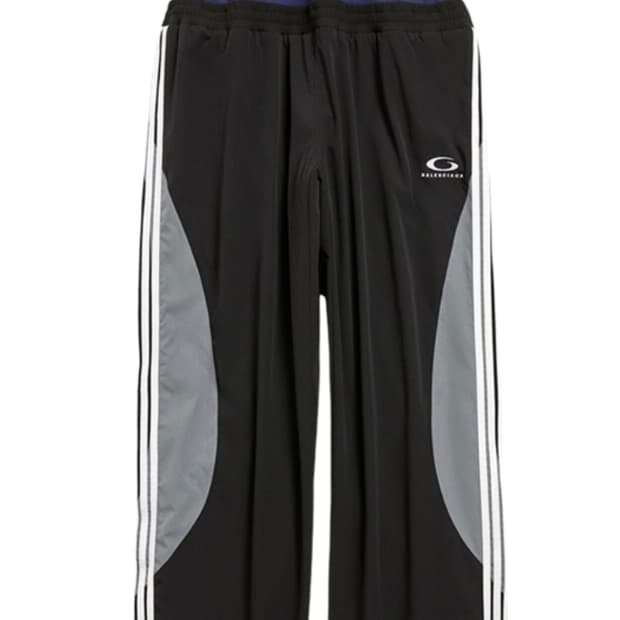 [S] 발렌시아가 컷업 트랙팬츠 블랙