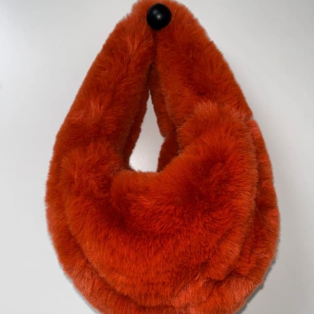 Zara mini fur bag 
