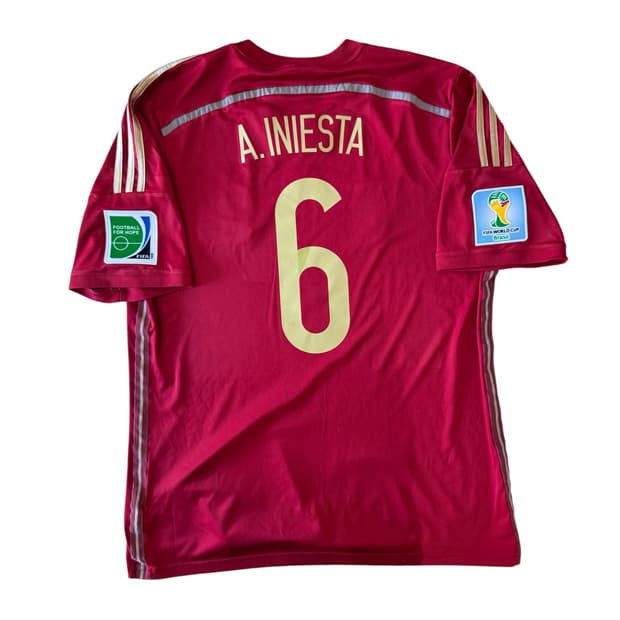 [L/105]2014 스페인 국대 홈 이니에스타 홈 유니폼 G85279